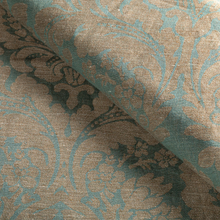 Load image into Gallery viewer, Lee Jofa Acanthus Damask Fabric / Blue