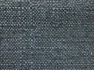 Crypton Stain Water Resistant Mid Century Modern Basketweave Tweed Chenille Navy Steel Blue Aqua Upholstery Fabric RMCR VIII