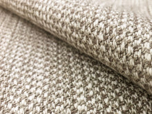 Load image into Gallery viewer, Designer Heavy Duty Woven Beige Taupe MCM Mid Century Modern Tweed Upholstery Fabric