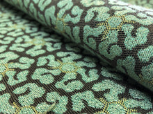 Load image into Gallery viewer, Kravet Nara Cha Crypton Water &amp; Stain Resistant Green Brown Tribal Ethnic Medallion Upholstery Fabric