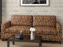 Load image into Gallery viewer, Heavy Duty Jacobean Floral Tapestry Burgundy Sage Green Pink Teal Upholstery Fabric