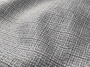 Water & Stain Resistant Grey Charcoal Black Cream MCM Tweed Upholstery Fabric