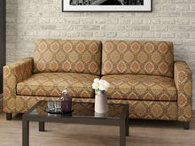 Load image into Gallery viewer, Heavy Duty Geometric Medallion Brown Beige Gold Green Pink Upholstery Drapery Fabric
