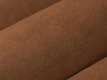 Load image into Gallery viewer, Camel Cocoa Brown Gray Faux Suede Drapery Fabric