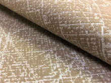 Load image into Gallery viewer, Designer Abstract Water Resistant Beige Gray Mid Century Modern Upholstery Fabric