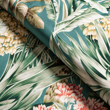 Load image into Gallery viewer, Lee Jofa Caluya Print Fabric / Lagoon
