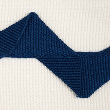 Load image into Gallery viewer, Schumacher Lazare Appliqué Tape Trim 82241 / Navy On Ivory