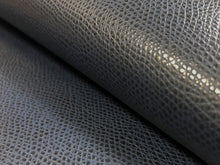 Load image into Gallery viewer, Designer MCM Mid Century Modern Navy Blue Glossy Animal Skin Vegan Upholstery Vinyl