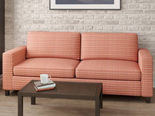 Load image into Gallery viewer, Heavy Duty Cream Orange Coral Abstract Geometric Upholstery Drapery Fabric