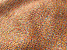 Load image into Gallery viewer, Water &amp; Stain Resistant Blue Orange Teal Green Red MCM Tweed Upholstery Fabric