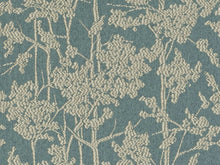 Load image into Gallery viewer, Abstract Botanical Tree Pattern Teal Blue Beige Upholstery Drapery Fabric