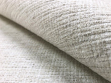 Load image into Gallery viewer, Perennials Ritsy Sea Salt Plush Textured MCM Mid Century Modern Cream Ivory Chenille Outdoor Indoor Water Resistant Upholstery Fabric