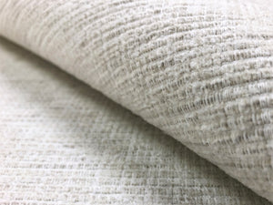 Perennials Ritsy Sea Salt Plush Textured MCM Mid Century Modern Cream Ivory Chenille Outdoor Indoor Water Resistant Upholstery Fabric