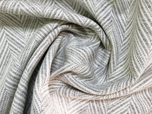Load image into Gallery viewer, Schumacher Davis Birch Gray White Chevron Upholstery Fabric