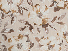 Load image into Gallery viewer, Blush Mocha Brown Cream Floral Upholstery Drapery Fabric