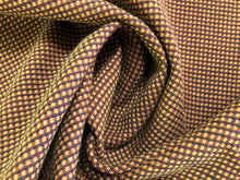 Load image into Gallery viewer, Navy Blue Red Beige Small Scale Check Geometric Water Resistant Upholstery Fabric