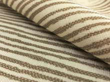 Load image into Gallery viewer, 1.6 Yards Kelly Wreastler Groundworks Fabric Vertex Linen Outdoor Stripe Beige Ivory Upholstery Drapery Fabric