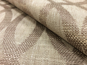 Faux Linen Taupe Beige Geometric Trellis Neutral Upholstery Drapery Fabric