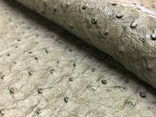 Load image into Gallery viewer, Kravet Gray Ostrich Bird Animal Skin Faux Leather Upholstery Vinyl