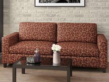 Load image into Gallery viewer, Heavy Duty Floral Burgundy Red Ivory Gold Upholstery Drapery Fabric