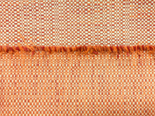 Load image into Gallery viewer, Thibaut Crypton Mosaic Cinnabar Woven Small Scale Burnt Orange Beige Stain Resistant Upholstery Fabric