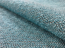 Load image into Gallery viewer, Designer Aqua Blue Boucle MCM Mid Century Modern Upholstery Fabric