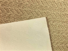 Load image into Gallery viewer, 100 Yards Architex Bamboozled Rhodes Faux Straw Rattan Beige Shimmery Faux Leather Upholstery Vinyl