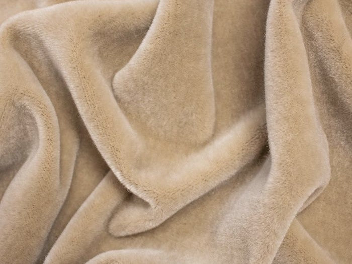 2 Yds Order Minimum Light Beige Genuine Mohair Velvet
