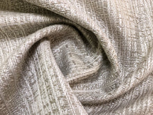 Load image into Gallery viewer, Designer Textured Water &amp; Stain Resistant Mid Century Modern Beige Taupe Neutral Upholstery Fabric