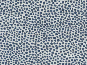 Grey Navy Blue Cheetah Animal Pattern Upholstery Fabric