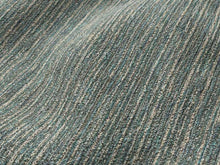 Load image into Gallery viewer, Water &amp; Stain Resistant Teal Green Grey Black MCM Tweed Upholstery Fabric