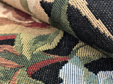 Load image into Gallery viewer, Kravet Design 14550-8 Floral Botanical Beige Burgundy Red Teal Blue Black Mauve Tapestry Upholstery Fabric