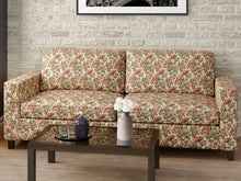 Load image into Gallery viewer, Heavy Duty Victorian Floral Tapestry Beige Peach Red Pink Burgundy Green Upholstery Fabric