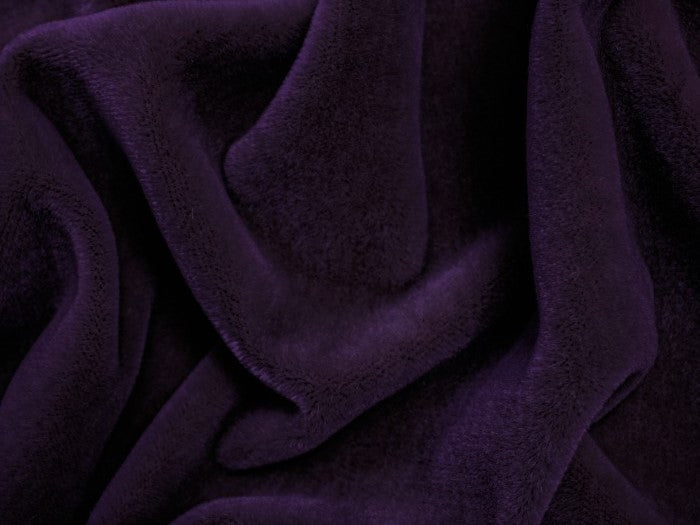 2 Yds Order Minimum Eggplant Purple Genuine Mohair Velvet