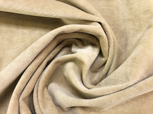 Load image into Gallery viewer, Designer Neutral Cotton Beige Velvet Mid Century Modern Water &amp; Stain Resistant Upholstery Fabric