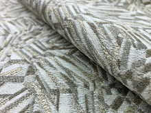 Load image into Gallery viewer, Designer Abstract Beige Taupe Woven Upholstery Drapery Fabric