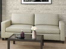 Load image into Gallery viewer, Heavy Duty Floral Brocade Seafoam Green Ivory Brown Upholstery Drapery Fabric