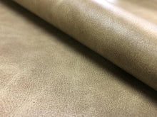 Load image into Gallery viewer, Designer Taupe Cafe au Lait Distressed Faux Leather Upholstery Vinyl