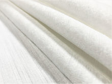 Load image into Gallery viewer, 1.5 Yds Designer Water &amp; Stain Resistant Indoor Outdoor White Strie Chenille Upholstery Drapery Fabric