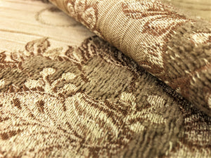Kravet Design Pale Gold Beige Taupe Floral Jacobean Botanical Upholstery Drapery Fabric