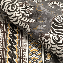 Load image into Gallery viewer, Lee Jofa Bongol Print Fabric / Charcoal