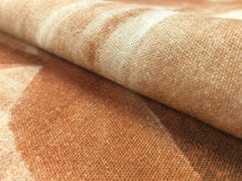 Load image into Gallery viewer, Kelly Wreastler Groundworks Covet Terracotta Abstract Rusty Brown Beige Linen Cotton Drapery Fabric WHS 5165