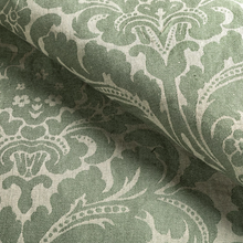 Load image into Gallery viewer, Lee Jofa Acanthus Damask Fabric / Loden