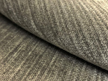 Load image into Gallery viewer, Scalamandre Nobel Pewter Gray Stripe Textured Water &amp; Stain Resistant Upholstery Velvet
