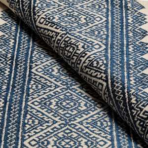 Lee Jofa Avon Embroidery Fabric / Denim
