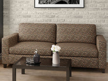 Load image into Gallery viewer, Heavy Duty Geometric Fan Tapestry Navy Blue Burgundy Cream Beige Green Upholstery Fabric