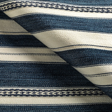 Load image into Gallery viewer, Lee Jofa Entoto Stripe Fabric / Marine/Ivory