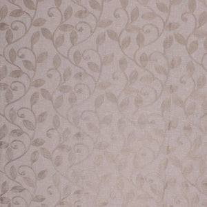 Briarwood Taupe Beige Embroidered Botanical Drapery Fabric / Shadow