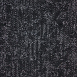Cardozo Black Abstract Mid Century Modern Upholstery Fabric / Charcoal