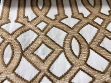 Load image into Gallery viewer, 4 Colors Embroidered Trellis Drapery Fabric Beige Ivory Gray Cream / RMIL13